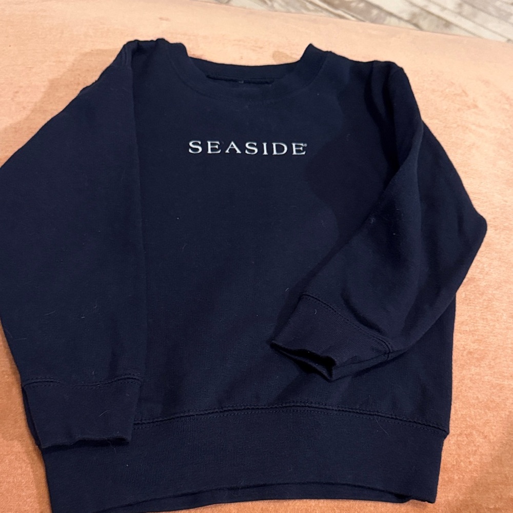 Seaside Navy Kids' Crewneck Sweatshirt